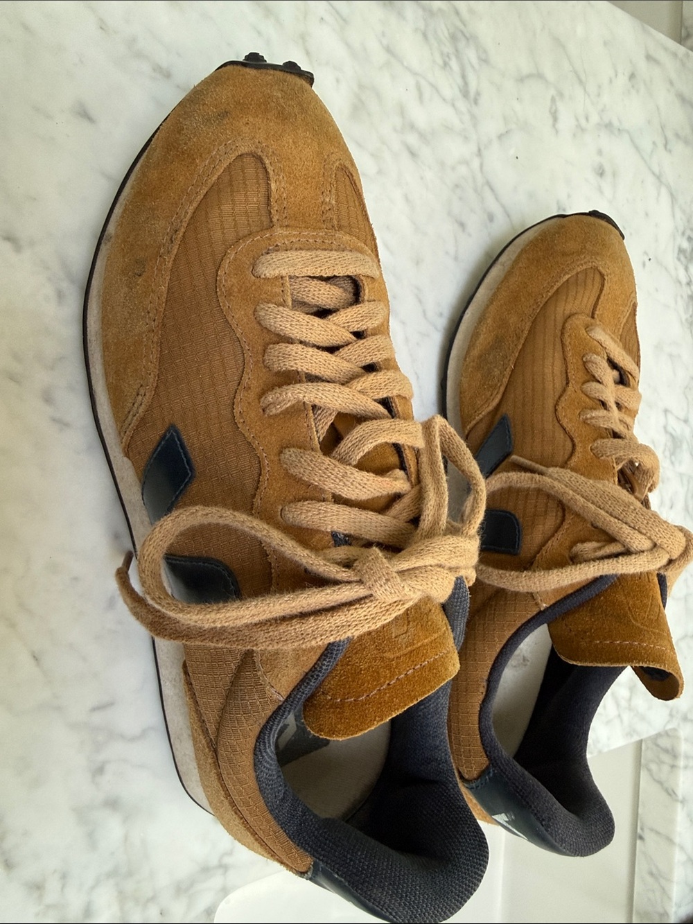 Veja Runner Suede Sneakers - Tan - Picture 2 of 6